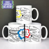 Personalised 80th birthday gift mug