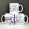 Personalised 50th birthday gift mug