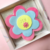 Personalised Flower Letterbox Cake
