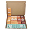 Flavoured chocolate bar selection box - collection of orange, mint, pumpkin spice, and amarillo chilli chocolate