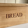 personalised wooden bread bin personalised wooden bread bin