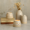 Hand Thrown Ceramic Mini Lantern Tealight Holder - Stone Series