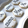 Personalised Wedding Favour Iced Biscuits. Set Of 12 Biscuits