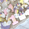 Rainbows And Unicorns Iced Biscuits Set Of 12 Party Favours