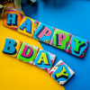 Birthday Biscuits Gift Box, Pop Art, 9 Pieces