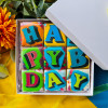 Birthday Biscuits Gift Box, Pop Art, 9 Pieces
