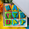 Birthday Biscuits Gift Box, Pop Art, 9 Pieces
