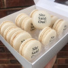 Personalised Macaron Gift Box of 12 - Custom Text or Design