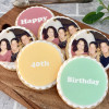 Personalised Birthday Biscuits – Edible Photo Gift Box of 6 – Custom Handcrafted Biscuits