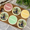 Personalised Birthday Biscuits – Edible Photo Gift Box of 6 – Custom Handcrafted Biscuits