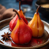 Blackcurrant Poached Pear