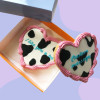Retro Heart - Cow- Personalised Cookie Retro Heart - Cow- Personalised Cookie