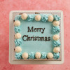 Christmas Winter Wonderland Square Cake