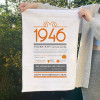 80th birthday gift tea towel