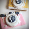 Retro Camera Cookie, Hand Iced Mini Slab Letterbox Biscuit