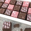 Cocoapod chocolate mosaic Easter rabbits hearts strawberry milk gift