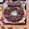 **Great Taste Award-Winning 2020 Christmas Chocolate Wreath Vegan Gift