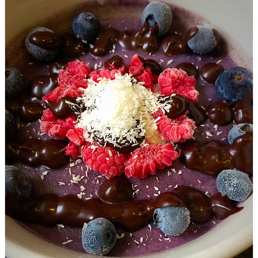 Coconut, Raspberry and Acai Berry Mousse - Yumbles.com