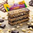 TRIBE Nut Butter Triple Decker - Choc Peanut Butter Bar - Vegan, Gluten & Dairy Free Bar (12 x 40g)