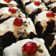 Christmas Pudding Cherry Brownies