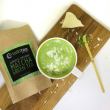 Premium matcha packet and matcha latte