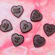 Dark Chocolate Love Hearts