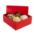 Box of 4 VEGAN brigadeiros -Red