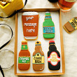 personalised beer cookie gift