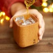 Personalised Solid Oak Whiskey Tumbler