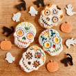Day Of The Dead Colouring In Halloween Biscuit Set