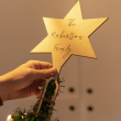 PERSONALISED WOODEN CHRISTMAS TREE TOPPER