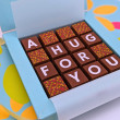 Personalised Message A Hug For You Chocolate Gift