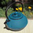Blue Tenshi Cast Iron Teapot