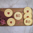 Happy 50th Birthday Biscuits gift