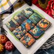 Halloween Cats Biscuit Gift Box, 9 Pieces, Vegan Option Available