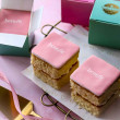 branded mini cake