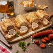 Choice of Six Toppings Gourmet Sausage Rolls