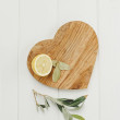 Olive Wood heart shaped chopping board