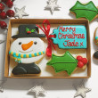 personalised snowman cookie gift