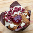 White Chocolate Raspberry Muffins Gluten Free/ Vegan/ Refined Sugar Free (Set of 4)