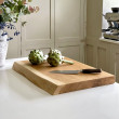 oak chopping board with natural edge