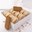 Lotus Biscoff Macarons Box (12 Macarons)