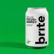 Brite Natural Energy Focus Lemon Lime - 24 x 330ml Drink