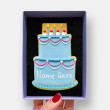 Personalised Birthday Cake Letterbox Cookie
