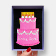 Personalised Birthday Cake Letterbox Cookie