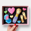Personalised Yay! Engagement Letterbox Cookies