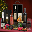 Festive Wine and Cheese Box