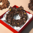 Sicilian Orange & Dark Chocolate Award Winning Christmas Chocolate Wreath
