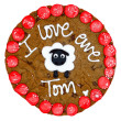 Personalised Valentines Day Giant Cookie Card