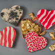 Heart Shaped Tin in Swedish Design Filled with Chocolate Truffles - Kärlek